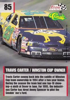 1995 Finish Line #85 Travis Carter Back