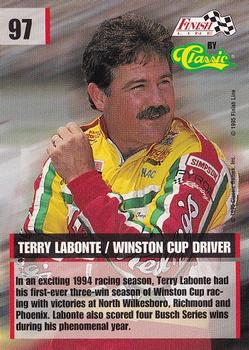 1995 Finish Line #97 Terry Labonte Back