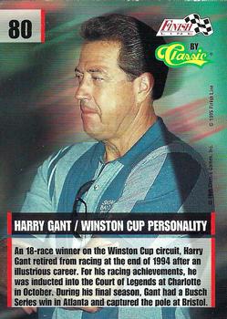 1995 Finish Line #80 Harry Gant Back