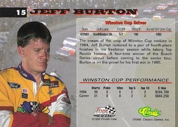 1995 Finish Line Coca-Cola 600 #15 Jeff Burton Back