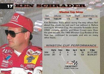 1995 Finish Line Coca-Cola 600 #17 Ken Schrader Back