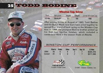 1995 Finish Line Coca-Cola 600 #25 Todd Bodine Back