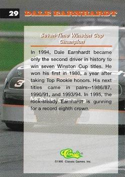 1995 Finish Line Coca-Cola 600 #29 Dale Earnhardt Back