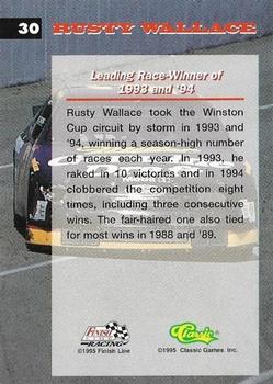 1995 Finish Line Coca-Cola 600 #30 Rusty Wallace Back