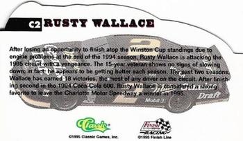 1995 Finish Line Coca-Cola 600 - Die Cuts #C2 Rusty Wallace Back