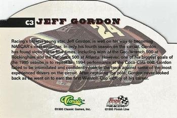 1995 Finish Line Coca-Cola 600 - Die Cuts #C3 Jeff Gordon Back
