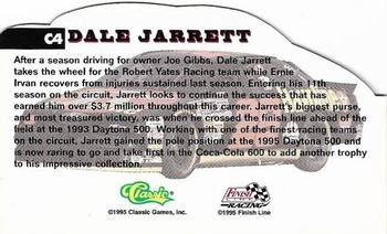 1995 Finish Line Coca-Cola 600 - Die Cuts #C4 Dale Jarrett Back