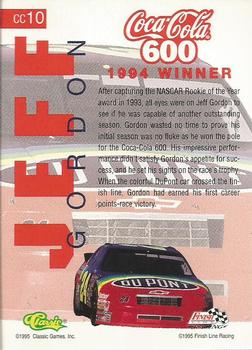 1995 Finish Line Coca-Cola 600 - Winners #CC10 Jeff Gordon Back