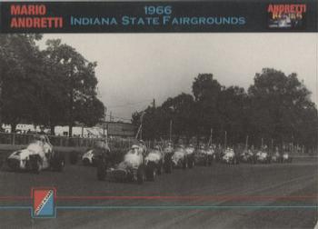 1992 Collect-a-Card Andretti Family Racing #11 1966 Indiana State Fairgrounds Front
