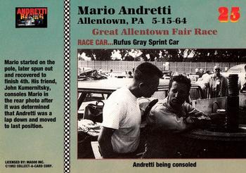 1992 Collect-a-Card Andretti Family Racing #23 1964 Allentown Back