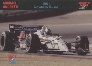 1992 Collect-a-Card Andretti Family Racing #45 1991 Laguna Seca Front