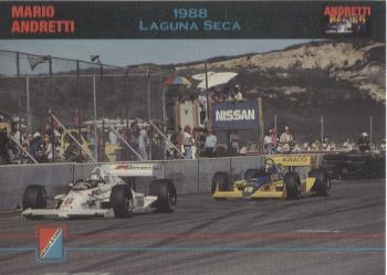 1992 Collect-a-Card Andretti Family Racing #49 1988 Laguna Seca Front