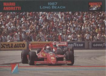 1992 Collect-a-Card Andretti Family Racing #59 1987 Long Beach Front