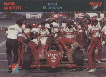 1992 Collect-a-Card Andretti Family Racing #62 1984 Michigan Front
