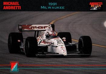 1992 Collect-a-Card Andretti Family Racing #67 1991 Milwaukee Front