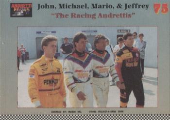 1992 Collect-a-Card Andretti Family Racing #75 1991 Back