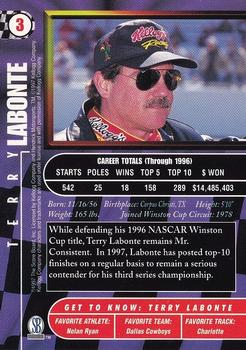 1997 Score Board Autographed #3 Terry Labonte Back