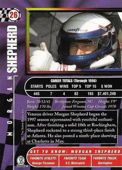 1997 Score Board Autographed #26 Morgan Shepherd Back