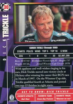 1997 Score Board Autographed #30 Dick Trickle Back