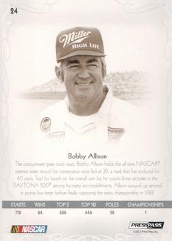 2012 Press Pass Showcase #24 Bobby Allison Back