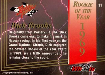 1993 Wheels Rookie Thunder #11 Dick Brooks Back