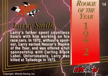1993 Wheels Rookie Thunder #14 Larry Smith Back
