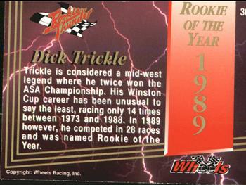 1993 Wheels Rookie Thunder #30 Dick Trickle Back