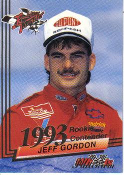1993 Wheels Rookie Thunder - Platinum #32 Jeff Gordon Front