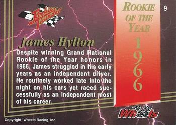 1993 Wheels Rookie Thunder - Platinum #9 James Hylton Back