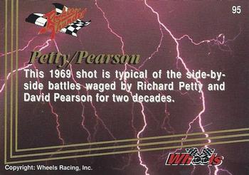 1993 Wheels Rookie Thunder - Platinum #95 Richard Petty/David Pearson Cars Back
