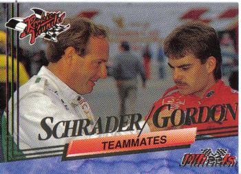 1993 Wheels Rookie Thunder - Platinum #98 Ken Schrader / Jeff Gordon Front