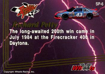 1993 Wheels Rookie Thunder - SPs #SP-6 Richard Petty Back