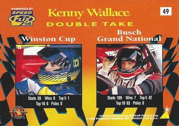 1996 Pinnacle Speedflix #49 Kenny Wallace Back