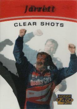 1996 Pinnacle Speedflix - Clear Shots #7 Dale Jarrett Front
