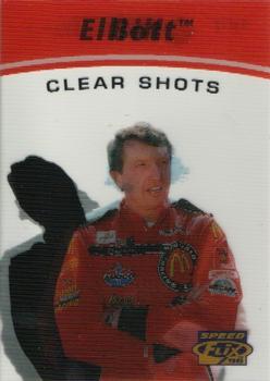 1996 Pinnacle Speedflix - Clear Shots #9 Bill Elliott Front
