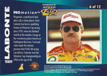 1996 Pinnacle Speedflix - ProMotion #6 Terry Labonte Back