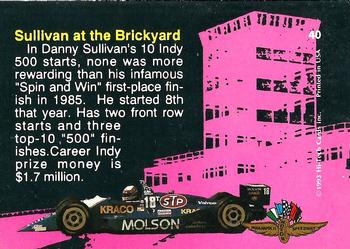 1993 Hi-Tech Indy #40 Danny Sullivan Back