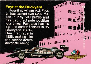 1993 Hi-Tech Indy #44 A.J. Foyt Back