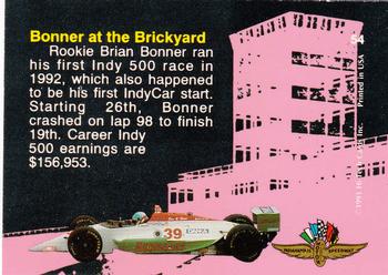 1993 Hi-Tech Indy #54 Brian Bonner Back