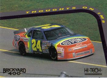 1994 Hi-Tech Brickyard 400 #20 Thoughts on IMS Front