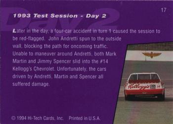 1994 Hi-Tech Brickyard 400 #17 Test Session-Day 2 Back