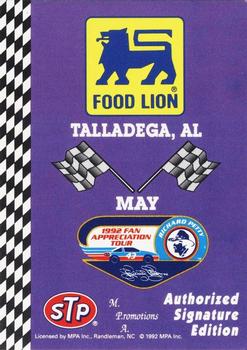 1992 Food Lion Richard Petty #33 Talladega, AL May Front