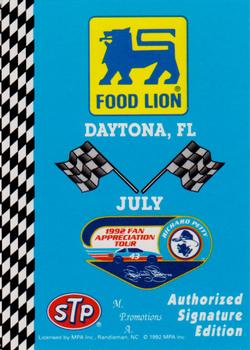 1992 Food Lion Richard Petty #57 Daytona, FL July Front