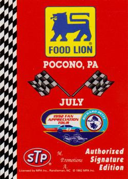 1992 Food Lion Richard Petty #61 Pocono, PA July Front