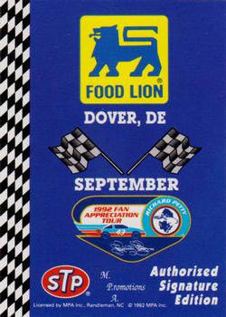 1992 Food Lion Richard Petty #89 Dover, DE September Front