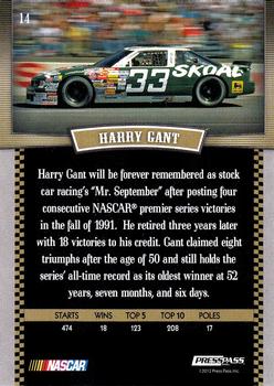 2012 Press Pass Legends #14 Harry Gant Back