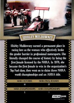 2012 Press Pass Legends #27 Shirley Muldowney Back