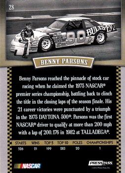 2012 Press Pass Legends #28 Benny Parsons Back
