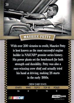 2012 Press Pass Legends #30 Maurice Petty Back