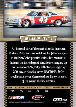 2012 Press Pass Legends #31 Richard Petty Back
